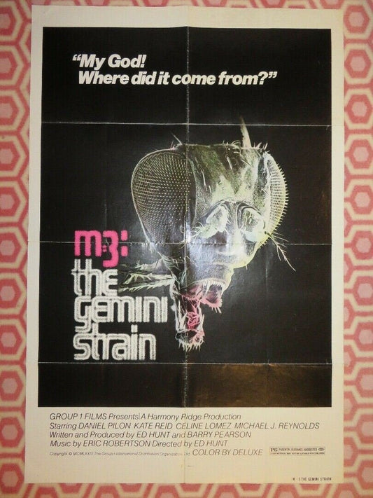 M=3: THE GEMINI STRAIN / Plague US ONE SHEET POSTER DANIEL PILON 1979 Movie posters