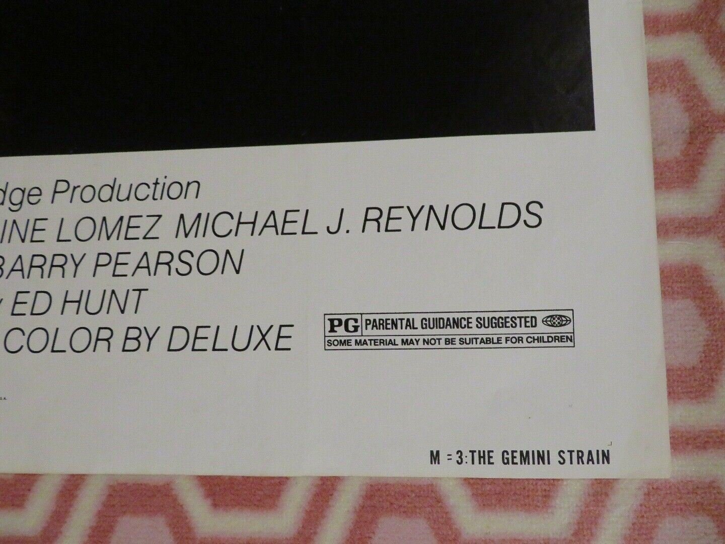 M=3: THE GEMINI STRAIN / Plague US ONE SHEET POSTER DANIEL PILON 1979 Movie posters