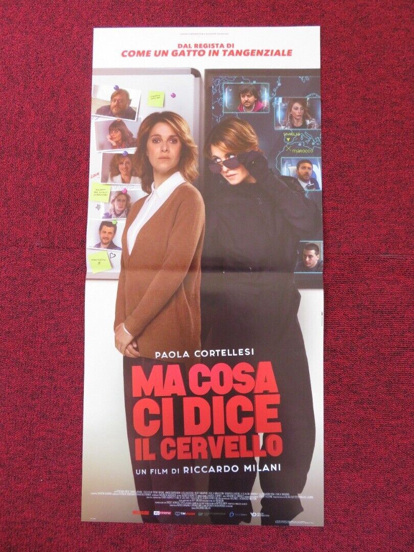 MA COSA CI DICE IL CERVELLO ITALIAN LOCANDINA (26.5"x12.5") POSTER 2019 Rendezvous Cinema Movie posters