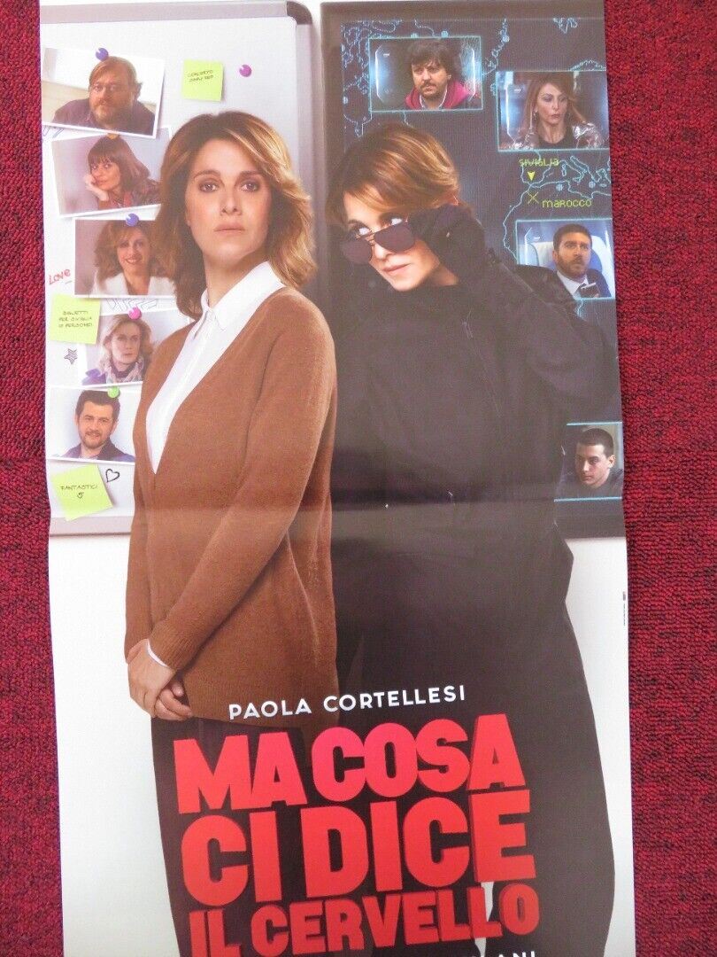 MA COSA CI DICE IL CERVELLO ITALIAN LOCANDINA (26.5"x12.5") POSTER 2019 Rendezvous Cinema Movie posters