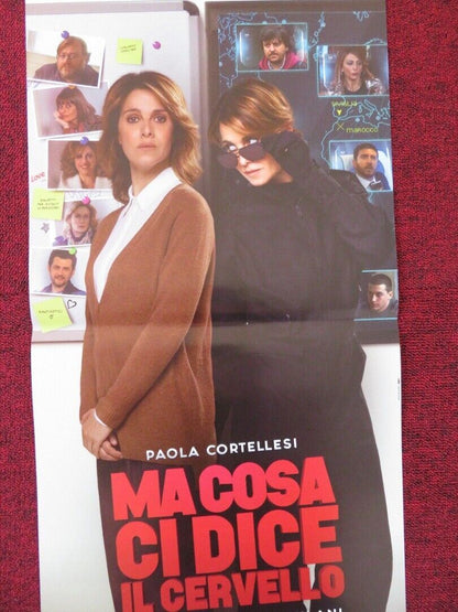 MA COSA CI DICE IL CERVELLO ITALIAN LOCANDINA (26.5"x12.5") POSTER 2019 Rendezvous Cinema Movie posters