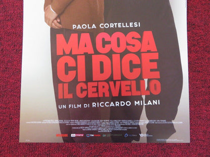 MA COSA CI DICE IL CERVELLO ITALIAN LOCANDINA (26.5"x12.5") POSTER 2019 Rendezvous Cinema Movie posters