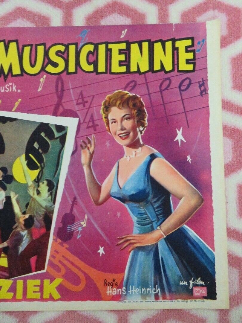 MA FEMME EST MUSICIENNE/ Meine Frau macht Musik BELGIUM (11"x 21") POSTER 1958 Movie posters