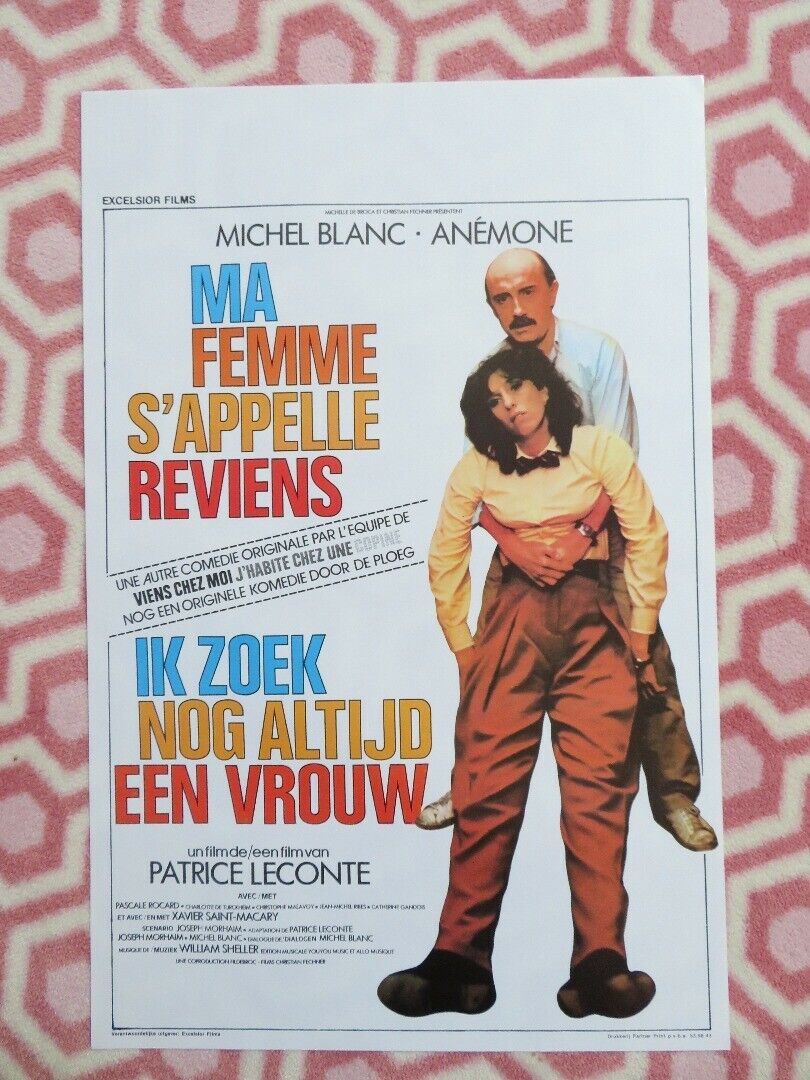 MA FEMME S'APPELLE REVIENS BELGIUM (21.5"x14") POSTER MICHEL BLANC 1982 Movie posters
