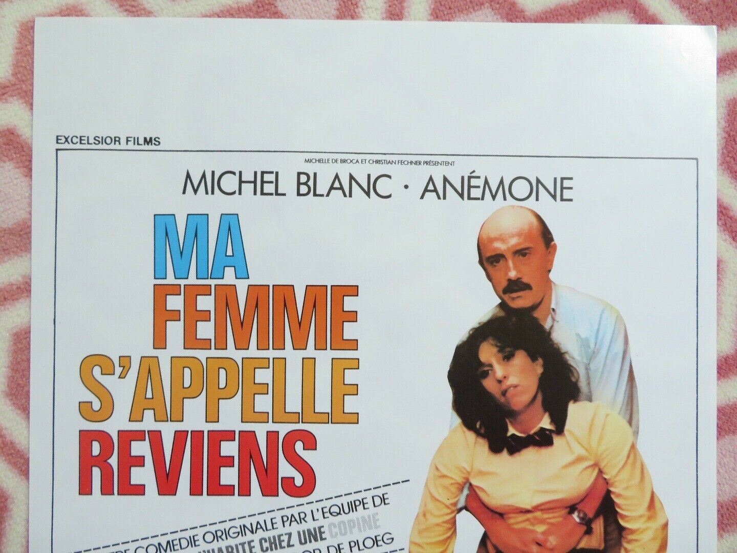 MA FEMME S'APPELLE REVIENS BELGIUM (21.5"x14") POSTER MICHEL BLANC 1982 Movie posters