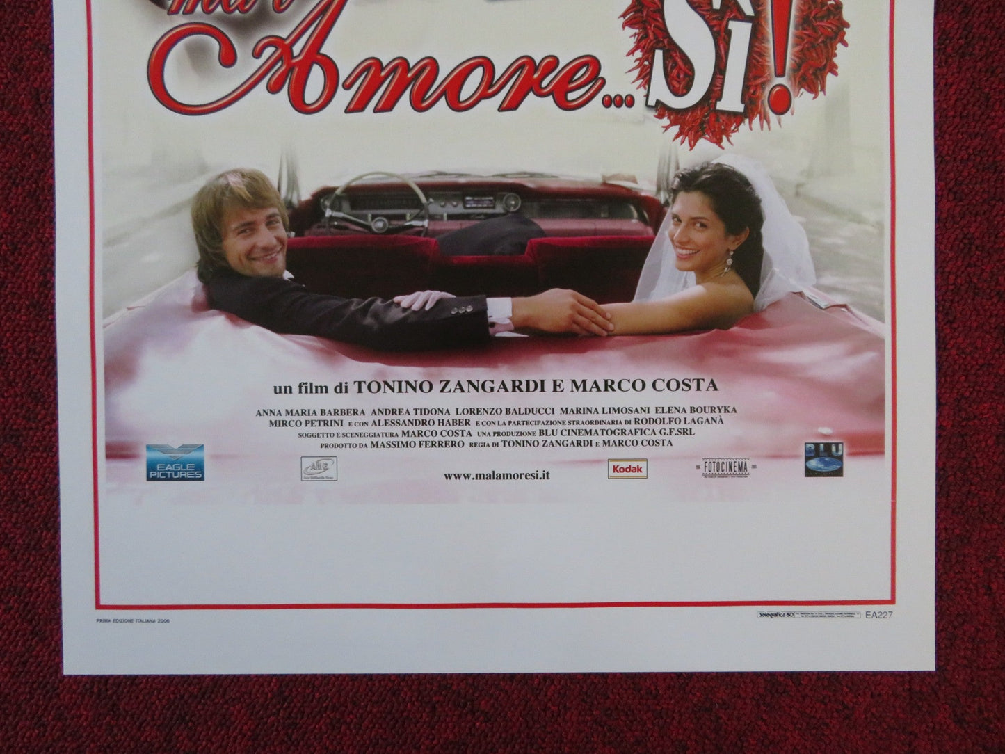 MA L'AMORE... SI! ITALIAN LOCANDINA POSTER ANNA MARIA BARBERA ANDREA TIDONA 2006 Rendezvous Cinema Movie posters