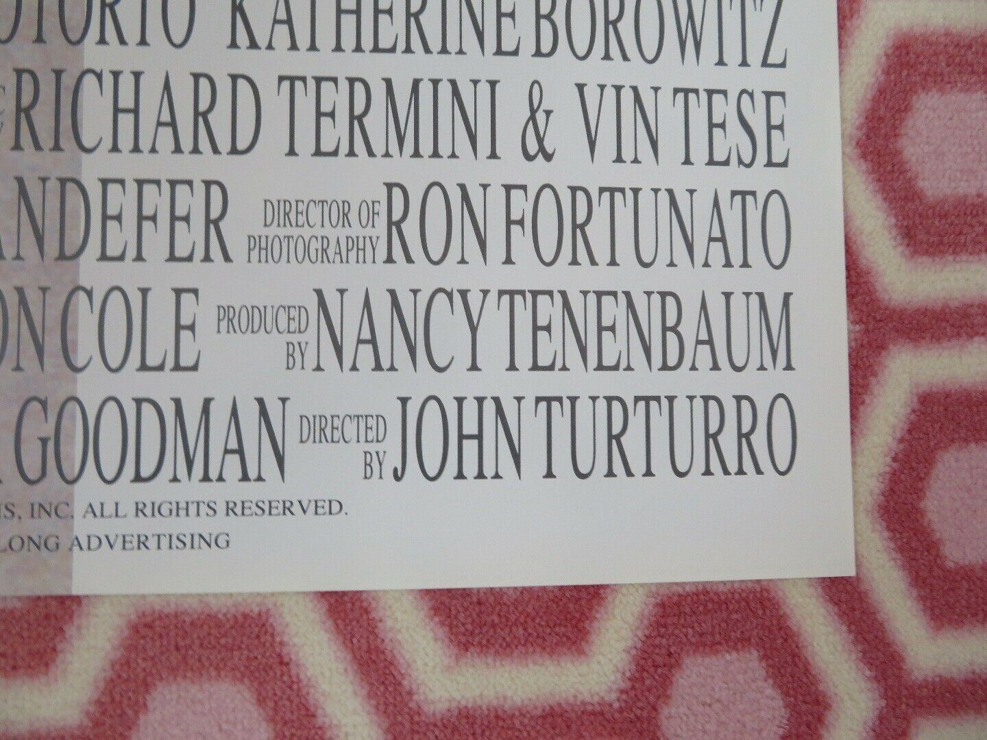 MAC ONE SHEET POSTER FOLDED JOHN TURTURRO MICHAEL BADALUCCO 1992 Movie posters