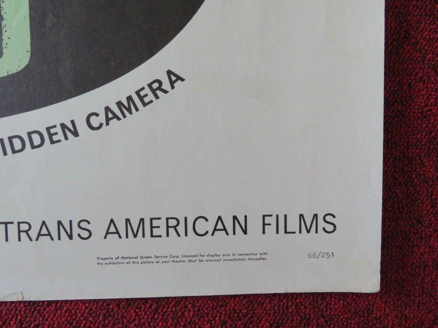 MACABRO / I tabù n. 2 US HALF SHEET (22"x 28") POSTER MARVIN MILLER 1966 Movie posters