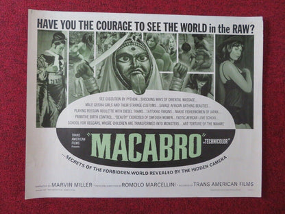 MACABRO / I tabù n. 2 US HALF SHEET (22"x 28") POSTER MARVIN MILLER 1966 Movie posters