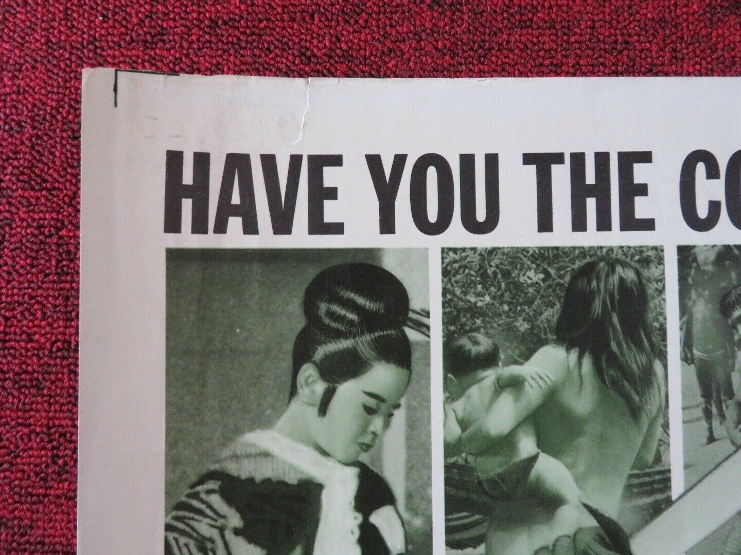 MACABRO / I tabù n. 2 US HALF SHEET (22"x 28") POSTER MARVIN MILLER 1966 Movie posters