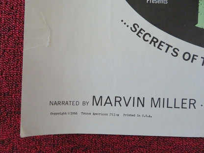 MACABRO / I tabù n. 2 US HALF SHEET (22"x 28") POSTER MARVIN MILLER 1966 Movie posters