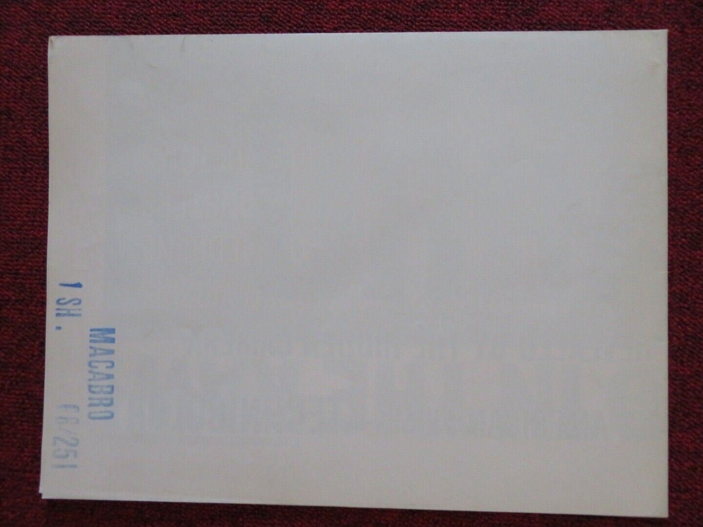 MACABRO ONE FOLDED US ONE SHEET POSTER MARVIN MILLER 1966 Movie posters