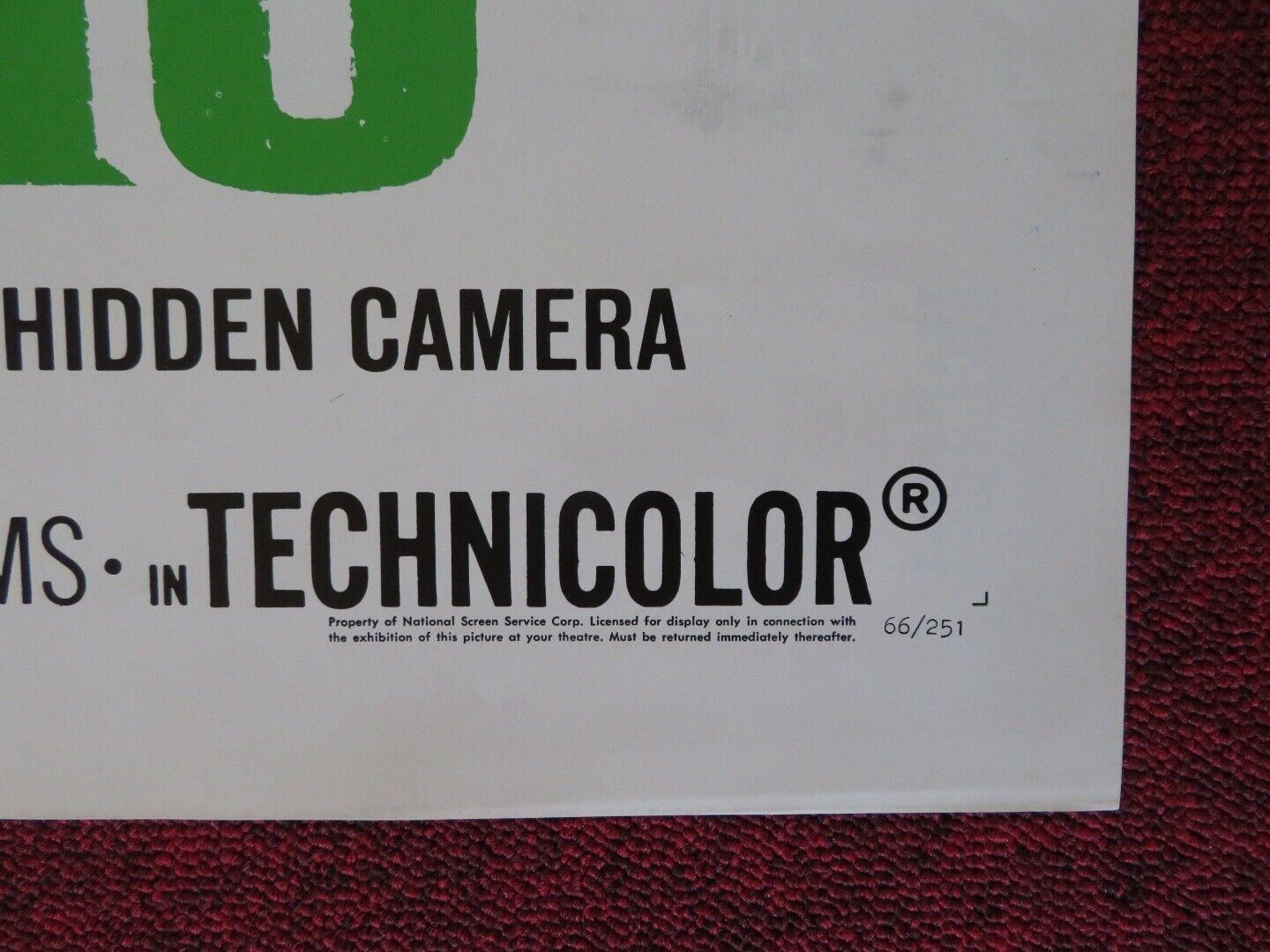 MACABRO ONE FOLDED US ONE SHEET POSTER MARVIN MILLER 1966 Movie posters