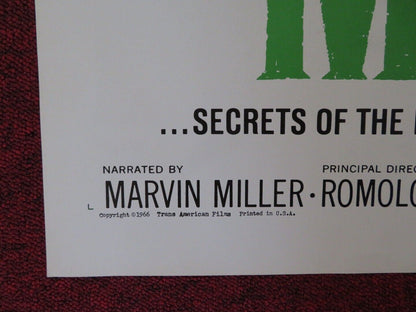 MACABRO ONE FOLDED US ONE SHEET POSTER MARVIN MILLER 1966 Movie posters