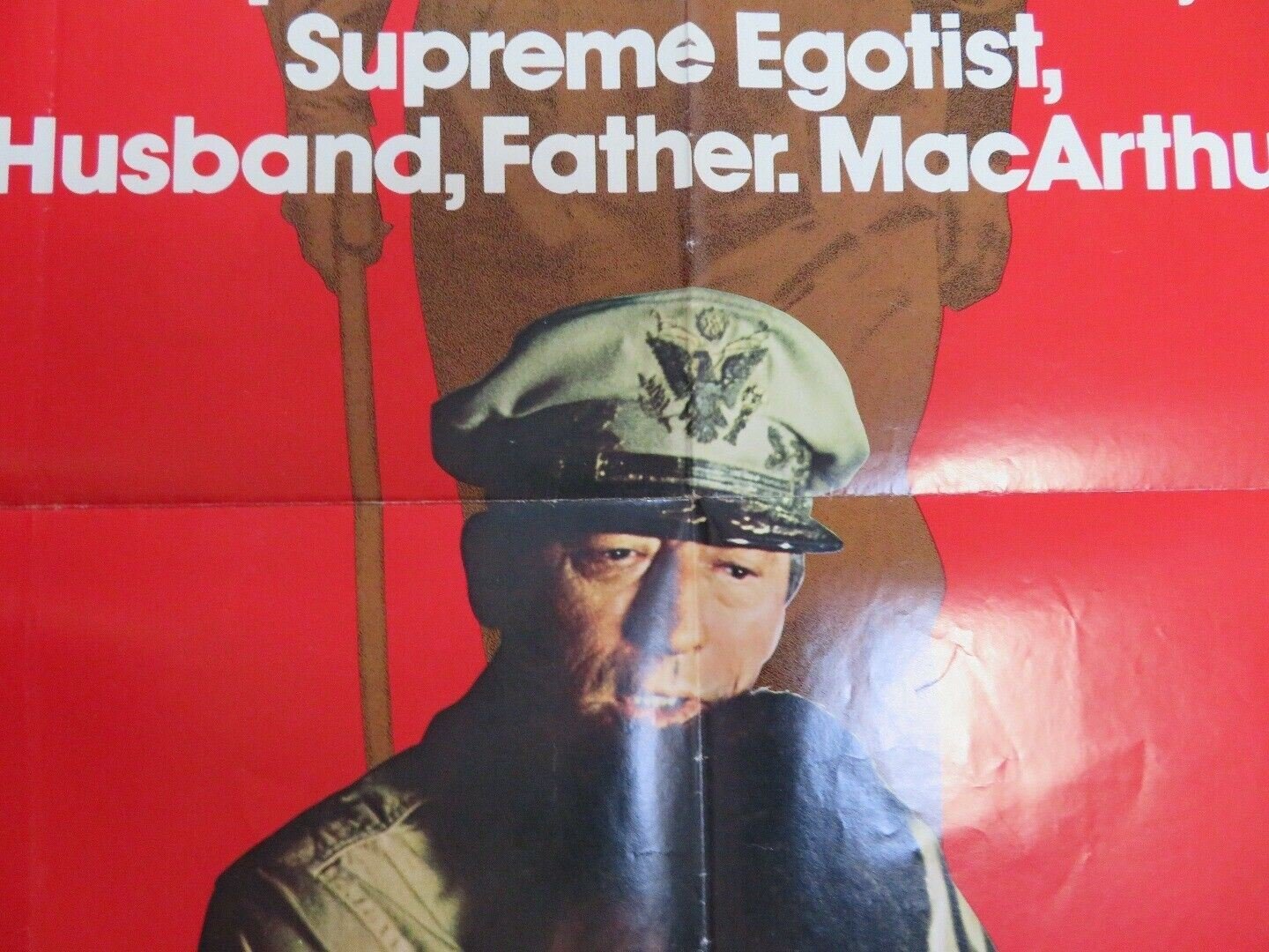 MACARTHUR US ONE SHEET POSTER GREGORY PECK ED FLANDERS 1977 Movie posters