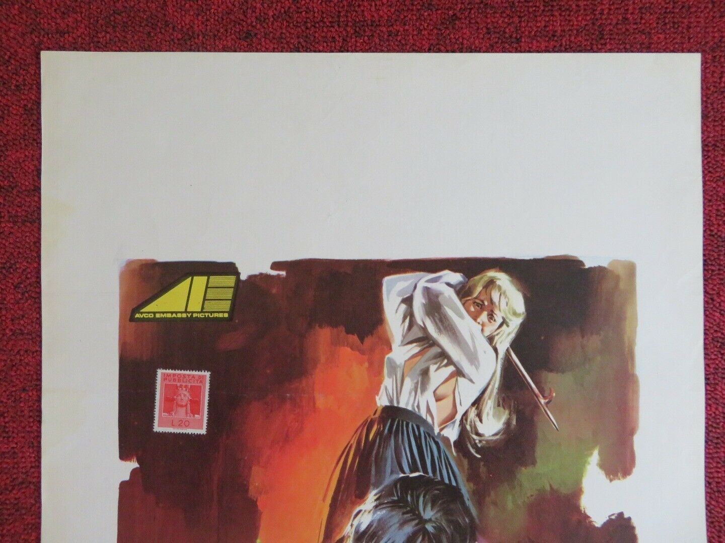 MACHO CALLAGAN ITALIAN LOCANDINA (27.5"x13") POSTER DAVID JANSSEN 1970 Movie posters