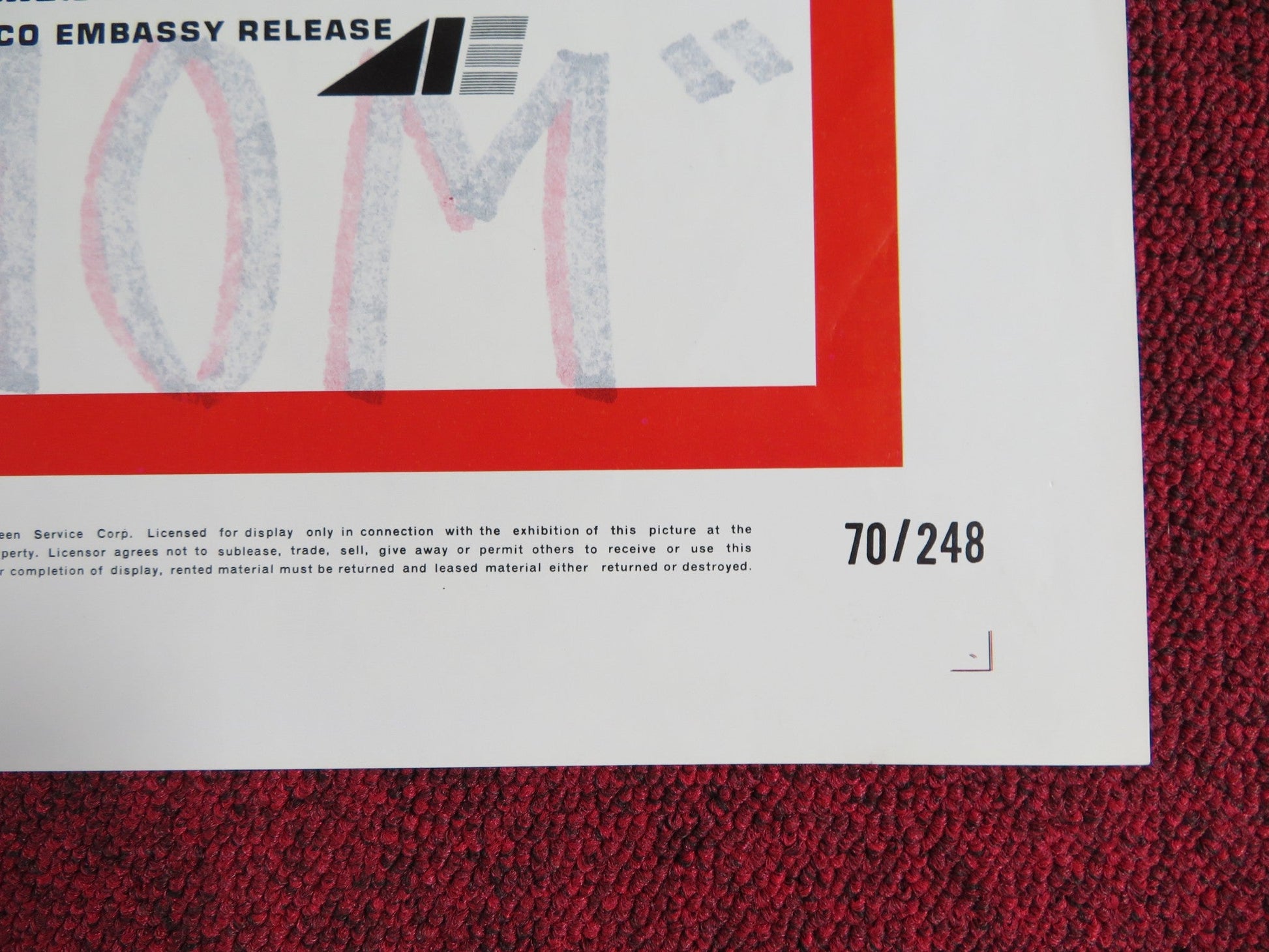 MACHO CALLAHAN FOLDED US ONE SHEET POSTER DAVID JANSSEN JEAN SEBERG 1970 Rendezvous Cinema Movie posters