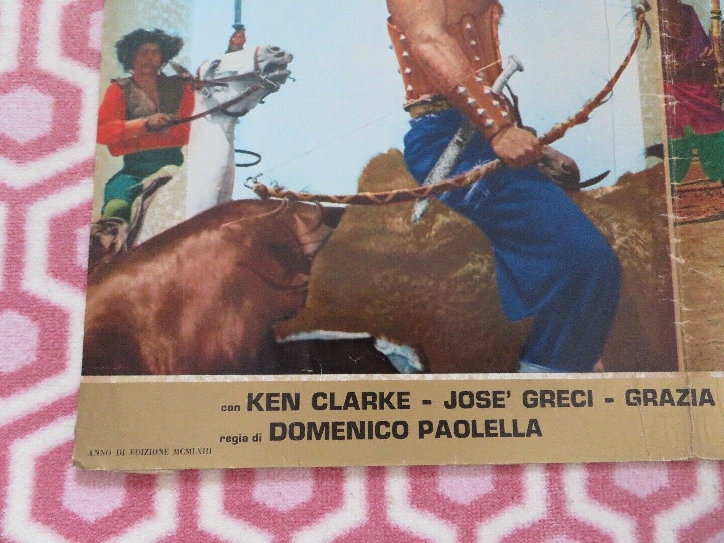 MACISTE CONTRO I MONGOLI Hercules Against the Mongols ITALIAN FOGLIO POSTER '63 Movie posters