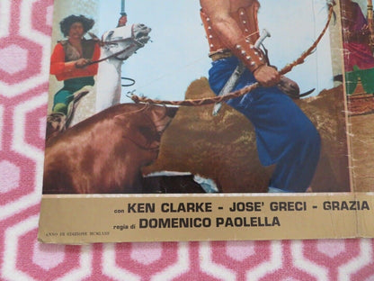 MACISTE CONTRO I MONGOLI Hercules Against the Mongols ITALIAN FOGLIO POSTER '63 Movie posters