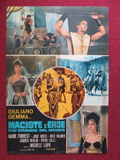 MACISTE L'EROE PIU' GRANDE DEL MONDO ITALIAN FOGLIO ROLLED POSTER GIULIANO GEMMA Movie posters