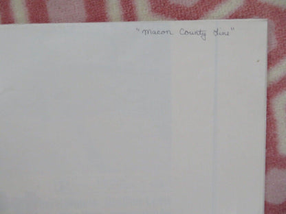 MACON COUNTRY LINE US ONE SHEET POSTER ALAN VINT CHERYL WATERS 1974 Movie posters