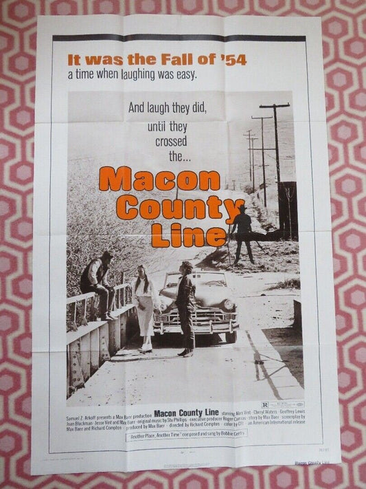 MACON COUNTRY LINE US ONE SHEET POSTER ALAN VINT CHERYL WATERS 1974 Movie posters