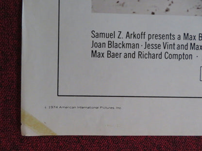 MACON COUNTY LINE FOLDED US ONE SHEET POSTER ALAN VINT CHERYL WATERS 1974 Rendezvous Cinema Movie posters