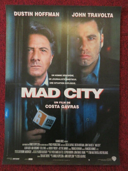 MAD CITY FRENCH (15"x 21") POSTER DUSTIN HOFFMAN JOHN TRAVOLTA 1997 Movie posters