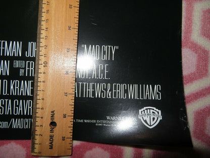 MAD CITY US ONE SHEET ROLLED POSTER DUSTIN HOFFMAN JOHN TRAVOLTA 1997 Movie posters