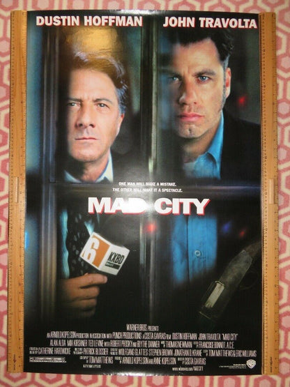 MAD CITY US ONE SHEET ROLLED POSTER DUSTIN HOFFMAN JOHN TRAVOLTA 1997 Movie posters