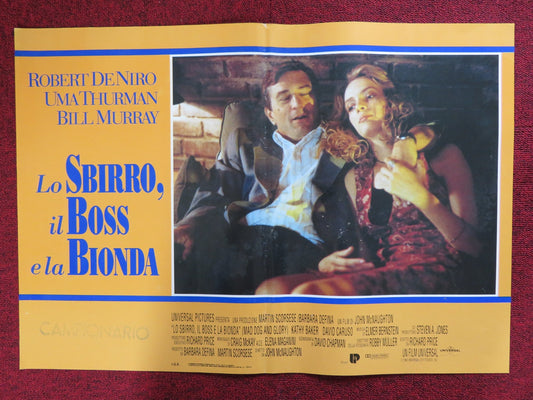 MAD DOG AND GLORY - A ITALIAN FOTOBUSTA POSTER ROBERT DE NIRO UMA THURMAN 1992 Rendezvous Cinema Movie posters