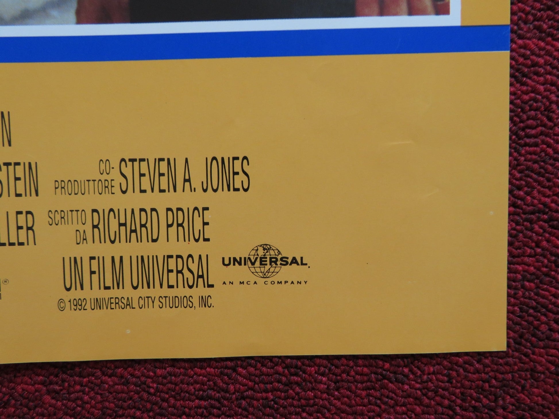 MAD DOG AND GLORY - D ITALIAN FOTOBUSTA POSTER ROBERT DE NIRO BILL MURRAY 1992 Rendezvous Cinema Movie posters