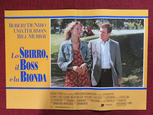 MAD DOG AND GLORY - E ITALIAN FOTOBUSTA POSTER ROBERT DE NIRO UMA THURMAN 1992 Rendezvous Cinema Movie posters