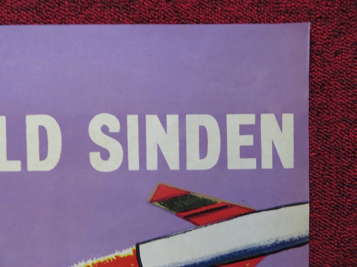 MAD LITTLE ISLAND USA ONE SHEET FOLDED POSTER DONALD SINDEN JEANNIE CARSON 1958 Movie posters