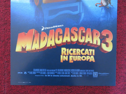 MADAGASCAR 3: EUROPES MOST WANTED ITALIAN LOCANDINA POSTER BEN STILLER 2012 Rendezvous Cinema Movie posters