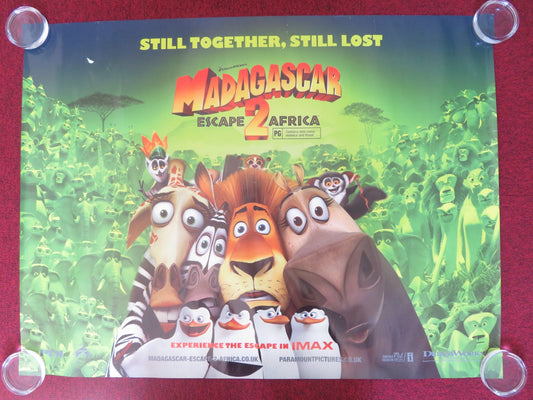 MADAGASCAR ESCAPE 2 AFRICA UK QUAD (30"x 40") ROLLED POSTER BEN STILLER 2008 Rendezvous Cinema Movie posters