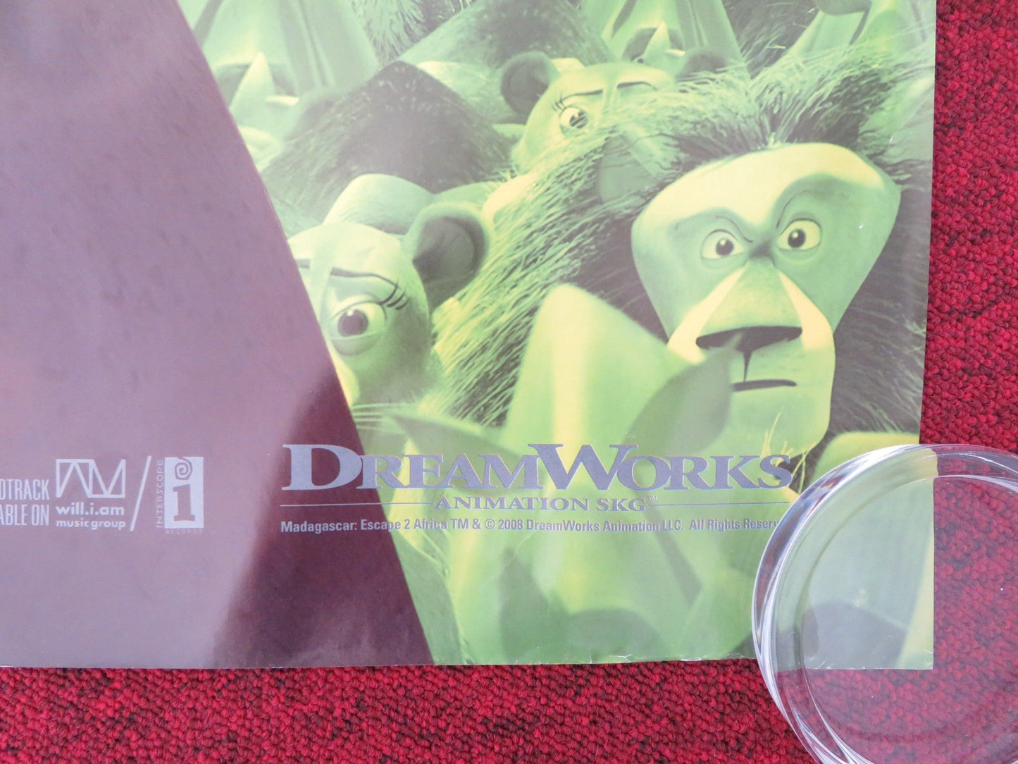 MADAGASCAR ESCAPE 2 AFRICA UK QUAD (30"x 40") ROLLED POSTER BEN STILLER 2008 Rendezvous Cinema Movie posters