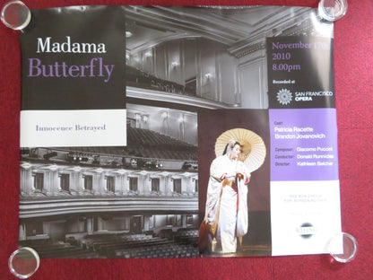 MADAMA BUTTERFLY UK QUAD (30"x 40") ROLLED POSTER PATRICIA RACETTE 2010 Rendezvous Cinema Movie posters