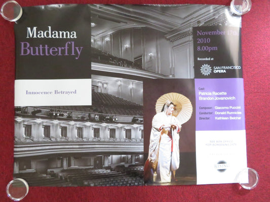 MADAMA BUTTERFLY UK QUAD (30"x 40") ROLLED POSTER PATRICIA RACETTE 2010 Rendezvous Cinema Movie posters