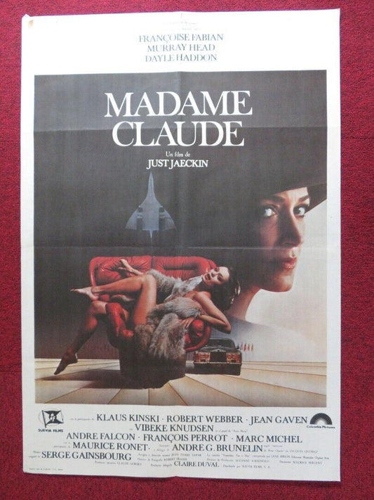 MADAME CLAUDE SPANISH ROLLED POSTER FRANCOISE FABIAN DAYLE HADDON 1977 Movie posters