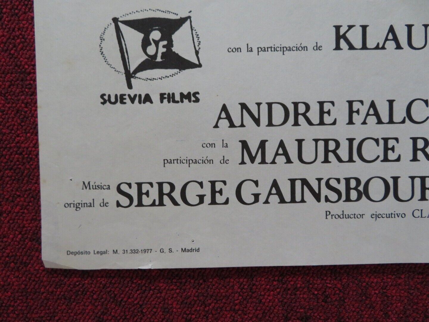 MADAME CLAUDE SPANISH ROLLED POSTER FRANCOISE FABIAN DAYLE HADDON 1977 Movie posters