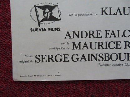 MADAME CLAUDE SPANISH ROLLED POSTER FRANCOISE FABIAN DAYLE HADDON 1977 Movie posters