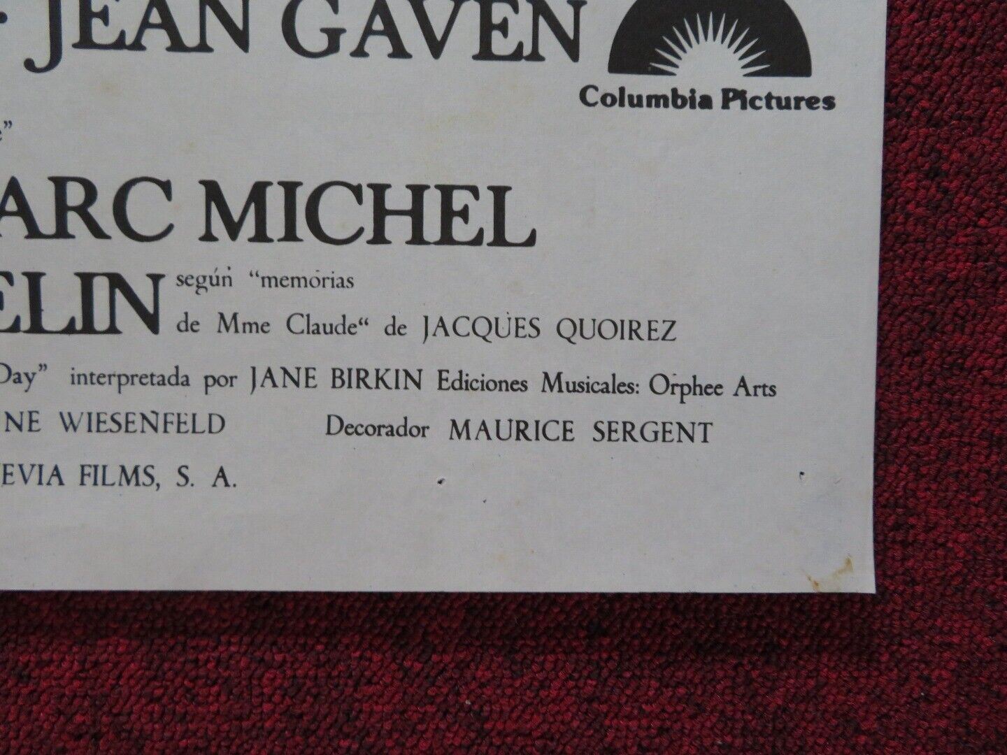 MADAME CLAUDE SPANISH ROLLED POSTER FRANCOISE FABIAN DAYLE HADDON 1977 Movie posters