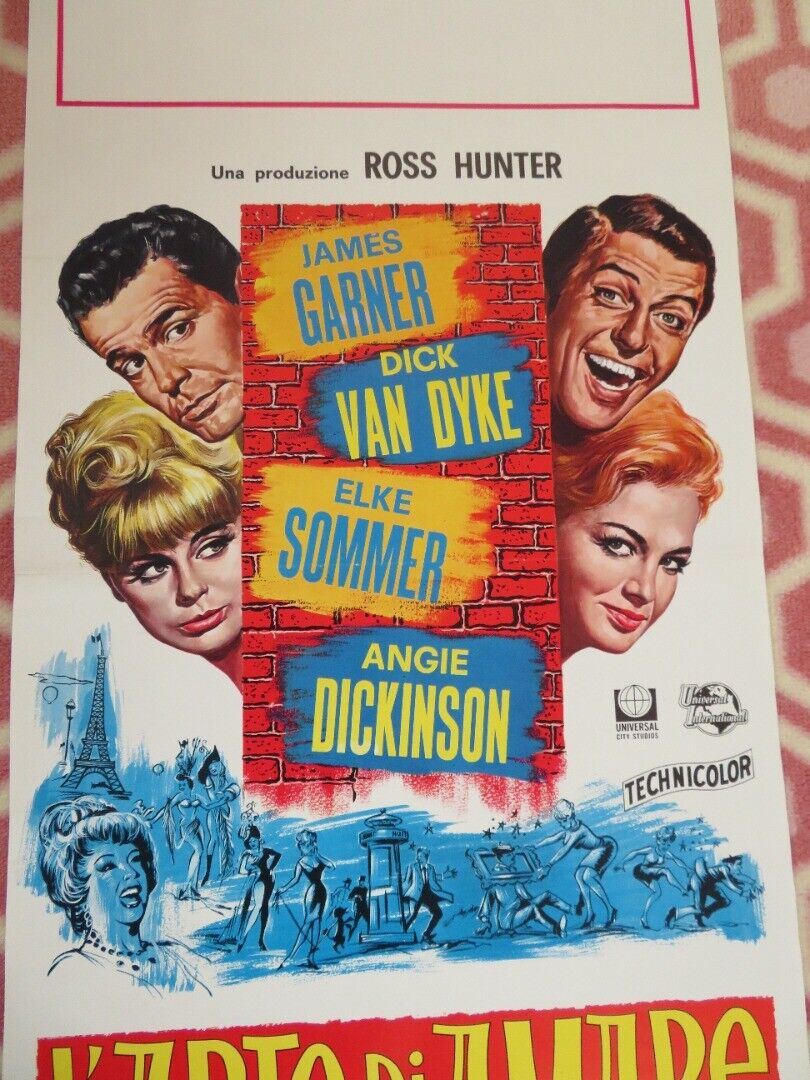 MADAME COCO/ The Art of Love ITALIAN LOCANDINA (27.5"x 13") POSTER J GARNER '65 Movie posters