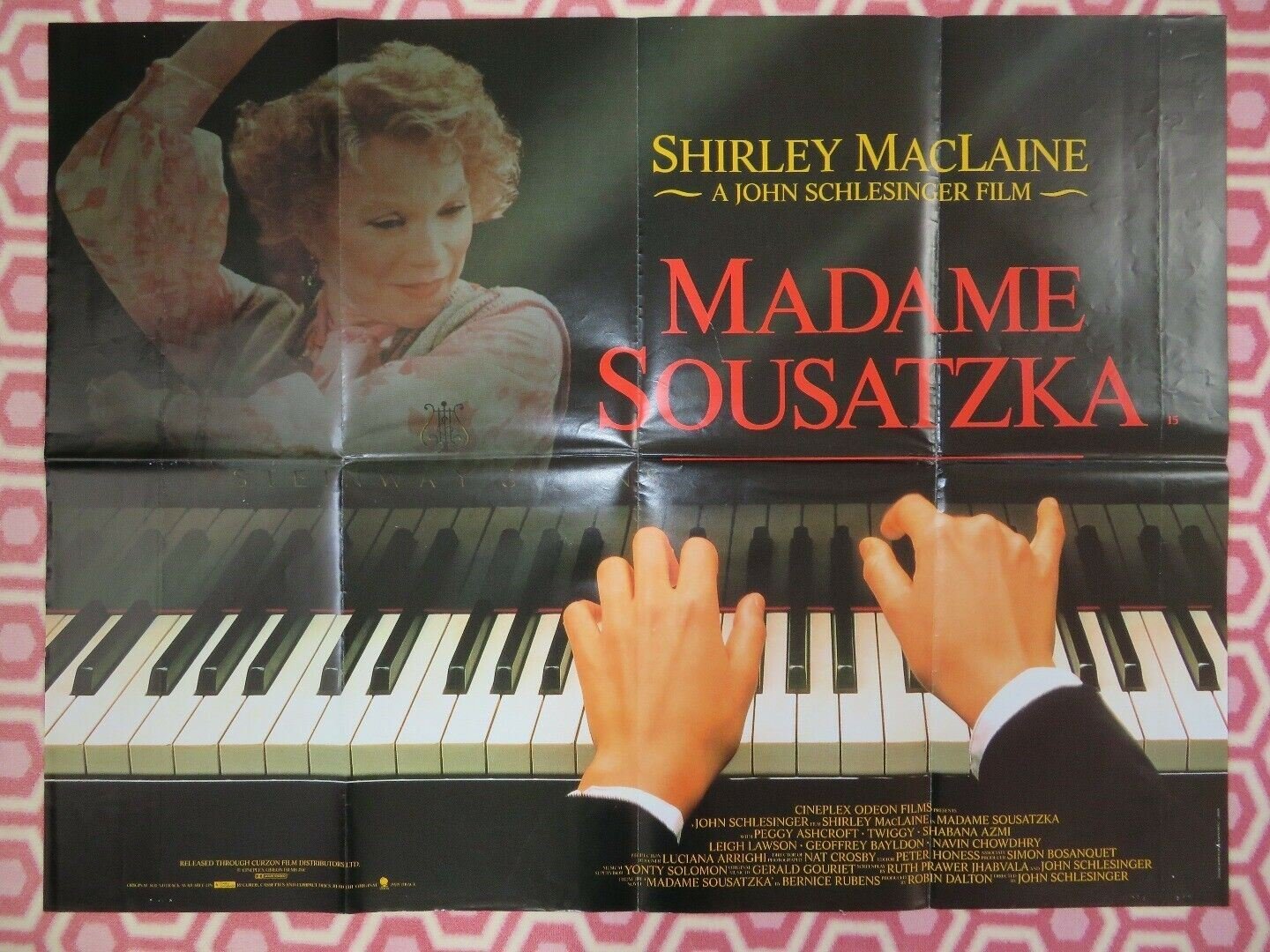MADAME SOUSATZKA BRITISH QUAD (30"x 40") POSTER SHIRLEY MACLAINE TWIGGY 1988 Movie posters