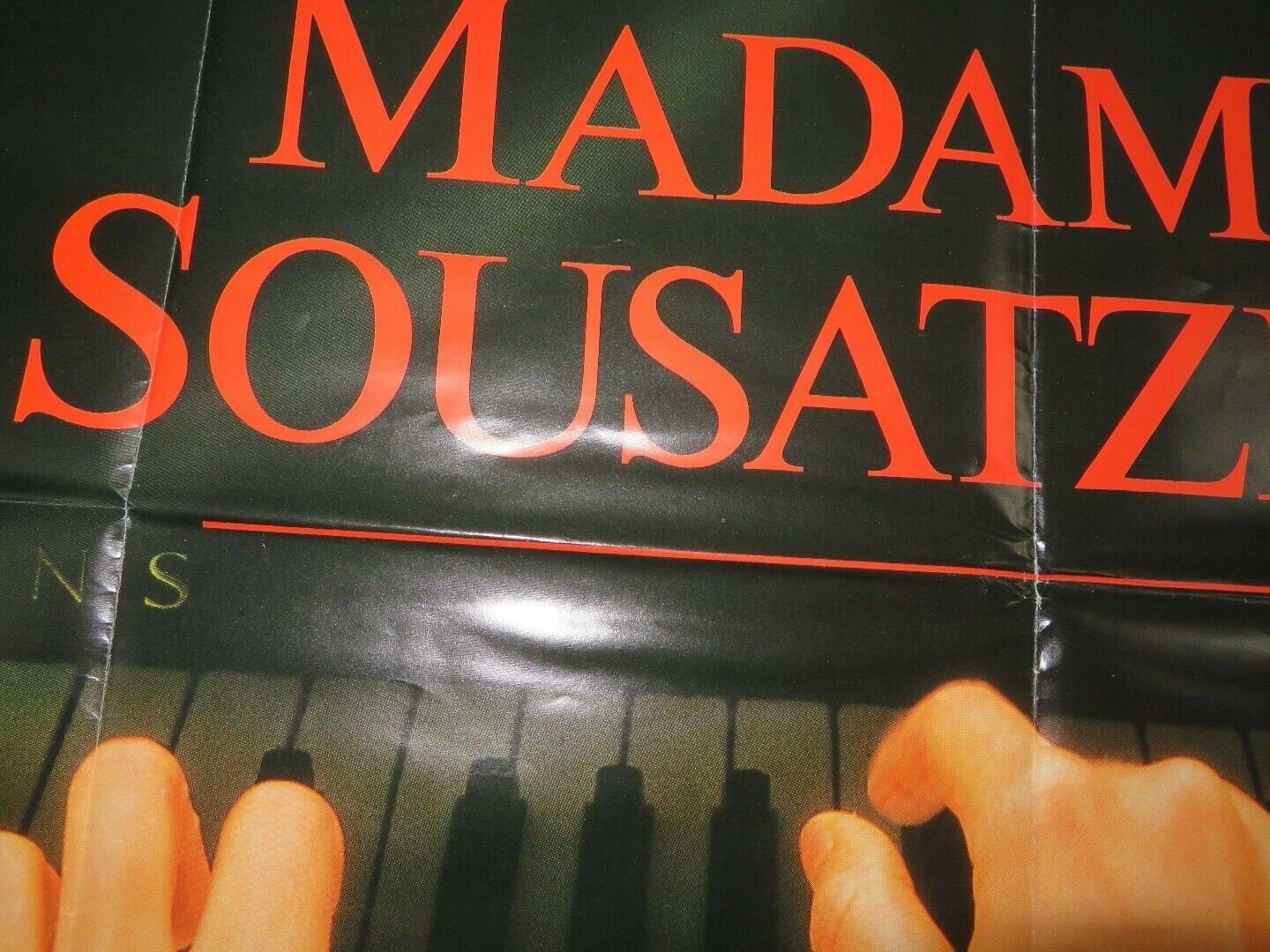 MADAME SOUSATZKA BRITISH QUAD (30"x 40") POSTER SHIRLEY MACLAINE TWIGGY 1988 Movie posters