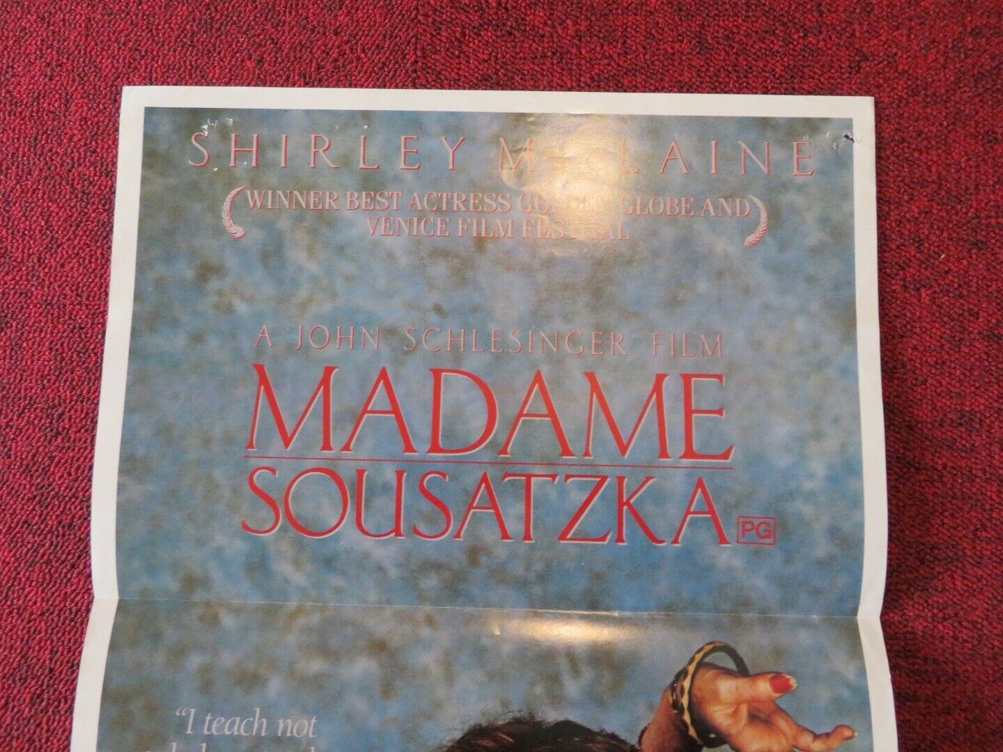 MADAME SOUSATZKA FOLDED AUSTRALIAN DAYBILL POSTER Shirley MacLaine Twiggy 1988 Movie posters