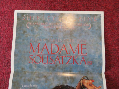 MADAME SOUSATZKA FOLDED AUSTRALIAN DAYBILL POSTER Shirley MacLaine Twiggy 1988 Movie posters
