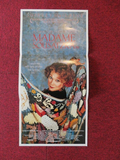 MADAME SOUSATZKA FOLDED AUSTRALIAN DAYBILL POSTER Shirley MacLaine Twiggy 1988 Movie posters