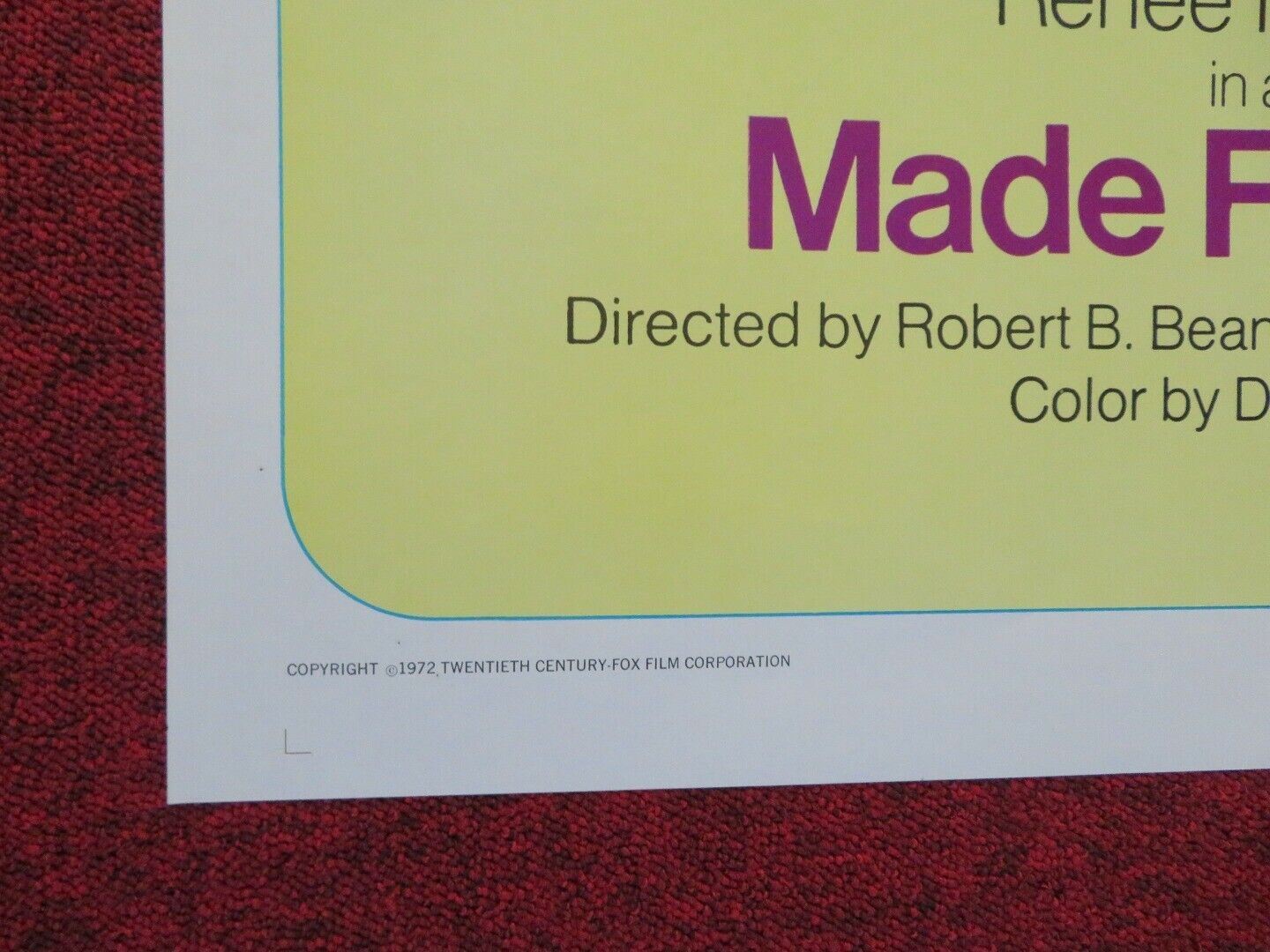 MADE FOR EACH OTHER FOLDED US ONE SHEET POSTER RENEE TAYLOR JOSEPH BOLOGNA 1971 Movie posters